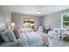 Comfortable bedroom featuring twin beds, soft colors, and a sliding door at 134 Mohican Dr., Georgetown, SC 29440