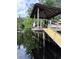 Well-maintained boat dock and covered area, providing direct access to the water at 134 Mohican Dr., Georgetown, SC 29440
