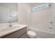 Clean bathroom with a single sink vanity and a shower-tub combination at 178 Six Mile Creek Dr., Georgetown, SC 29440