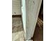 Close-up of door frame with peeling paint requiring renovation at 185 Lander Dr., Conway, SC 29526