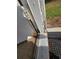 Close-up of a weathered door frame with chipped paint, indicating potential maintenance needs at 185 Lander Dr., Conway, SC 29526