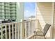 Relax on the balcony with ocean view and comfortable seating, in this resort condo at 200 53Rd Ave. N # 511, North Myrtle Beach, SC 29582