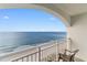Balcony featuring a chair with views of the ocean and beach at 2000 Ocean Blvd. N # Ph11, Myrtle Beach, SC 29577