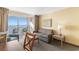 Inviting living room featuring sliding glass doors to a private balcony and ocean view at 2000 Ocean Blvd. N # Ph12, Myrtle Beach, SC 29577