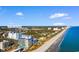 Aerial view of 215 77th Ave North, beachfront condo with easy access to the beach at 215 77Th Ave. N # 702, Myrtle Beach, SC 29572