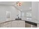 Kitchen granite countertop island with stainless steel dishwasher and sink looking to entry and living room at 247 Dempsey Dr., Loris, SC 29569