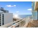 Enjoy ocean views from the balcony with seating at this beachfront condo at 2501 S Ocean Blvd. # 831, Myrtle Beach, SC 29577