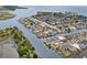 Aerial view of waterfront community with private docks and waterway access to the ocean at 337 59Th Ave. N, North Myrtle Beach, SC 29582