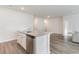 Modern kitchen island with granite countertops and stainless steel dishwasher at 376 Black Pearl Way, Myrtle Beach, SC 29588