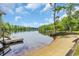 Expansive waterfront view featuring a private dock and sandy shoreline, creating a tranquil and inviting outdoor space at 4074 Center Rd., Georgetown, SC 29440