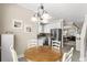 Eat-in kitchen features stainless appliances and flows into a cozy living room at 4355 Willoughby Ln. # 401, Myrtle Beach, SC 29577