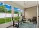 Cozy sun room with large windows that fills the space with natural light at 4355 Willoughby Ln. # 401, Myrtle Beach, SC 29577
