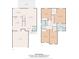 Detailed two-story floor plan showcasing the layout and dimensions of the home, including bedrooms and living spaces at 480 Dandelion Ln., Myrtle Beach, SC 29579
