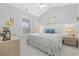 Charming bedroom with coastal decor, a plush bed, and bright natural light at 4828 Magnolia Lakes Dr. # 404, Myrtle Beach, SC 29577