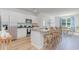 Kitchen with stainless steel appliances, a central island, and a breakfast nook at 489 Blissful Ln., Little River, SC 29566