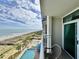 Breathtaking balcony view overlooking the ocean, beach, and nearby swimming pools at 5200 N Ocean Blvd. # 640, Myrtle Beach, SC 29577