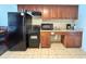 Efficient kitchen space equipped with essential appliances, offering convenience for meal preparation at 5200 N Ocean Blvd. # 640, Myrtle Beach, SC 29577