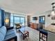 Inviting living area with ocean views, comfortable seating, and stylish decor at 5300 N Ocean Blvd. # 1102, Myrtle Beach, SC 29577