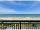 Expansive ocean view with beach access visible from the condo's private balcony at 5300 N Ocean Blvd. # 1102, Myrtle Beach, SC 29577