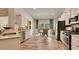 Modern kitchen featuring stainless steel appliances, granite countertops, and ample cabinet space at 541 Magnolia Terrace Dr, Myrtle Beach, SC 29579