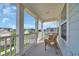 Outdoor porch with seating and a neighborhood view at 5545 Whitebark Dr., Myrtle Beach, SC 29577