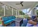 Screened porch with outdoor seating at 5545 Whitebark Dr., Myrtle Beach, SC 29577