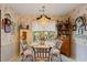 Charming dining nook with glass table, pink accents and ample natural light at 605 Cavandish Dr., Myrtle Beach, SC 29588