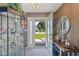 Welcoming foyer featuring elegant decor and view to front yard at 605 Cavandish Dr., Myrtle Beach, SC 29588