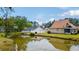 Calm pond view from the backyard of this home at 605 Cavandish Dr., Myrtle Beach, SC 29588