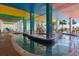 Cool off in this indoor water park with vibrant colors and shallow pools, perfect for Gathering fun and aquatic adventures at 6803 N Ocean Blvd. # 228, Myrtle Beach, SC 29572