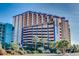A multi-story parking garage with palm trees in front adds to the convenience of the Monterey Bay resort at 6804 N Ocean Blvd. # 1013, Myrtle Beach, SC 29572