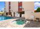Enjoy the outdoor pool and hot tub in this community at 7509 N Ocean Blvd. # 404, Myrtle Beach, SC 29572