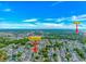 Stunning aerial view of residential area near the ocean and city amenities at 934 Tiffany Ln., North Myrtle Beach, SC 29582