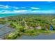 Panoramic aerial view capturing the lush green golf course, serene waterways, and modern skyline on the horizon at 9551 Edgerton Dr. # C-6, Myrtle Beach, SC 29572