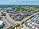 Expansive aerial view showcasing multiple condo buildings with pools and lush green landscaping at 9661 Shore Dr. # B-3, Myrtle Beach, SC 29572