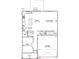 Open-concept first floor plan with kitchen, eat-in area, Gathering room, office, and garage access at 1113 Hainer Place Dr, Conway, SC 29526