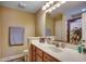 Bathroom with single vanity, tile floors, and shower at 113 Camrose Way, Myrtle Beach, SC 29588