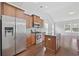 Modern kitchen with stainless steel appliances, granite countertops, and an island at 122 Parmelee Dr. # A, Murrells Inlet, SC 29576