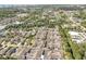 Wide aerial perspective of a neighborhood highlighting homes with lush landscapes at 1435 Saint Thomas Circle # E-1, Myrtle Beach, SC 29577