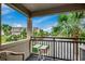 A relaxing balcony area with black metal railings, providing pleasant parking and partial property views at 1582 S Waccamaw Dr. # 34, Garden City Beach, SC 29576