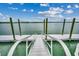 Exterior view of a dock featuring a walkway leading to calm waters with a blue sky and fluffy white clouds at 1582 S Waccamaw Dr. # 34, Garden City Beach, SC 29576