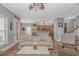 Open-concept living room with a view into the kitchen and dining area at 212 Greenwich Dr., Conway, SC 29526
