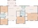 Detailed floor plan showcasing the layout of the home, including bedrooms, living spaces, and kitchen at 212 Sweetbay Magnolia St., Loris, SC 29569