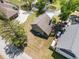 Aerial view of the home, showing its placement on a spacious lot at 2191 Liberty Circle, Little River, SC 29566