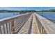Picturesque community dock with wooden railing leading to a covered gazebo overlooking the water at 2191 Liberty Circle, Little River, SC 29566