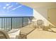 Inviting oceanfront balcony with seating area for enjoying panoramic views at 2511 S Ocean Blvd. S # 1802B, Myrtle Beach, SC 29577