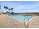 Inviting outdoor pool with clear blue water, surrounded by a brick patio and comfortable lounge chairs at 2511 S Ocean Blvd. S # 1802B, Myrtle Beach, SC 29577