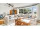 Bright living room featuring a large window, comfortable seating, and stylish furnishings at 2604 South Bay St., Georgetown, SC 29440