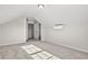 Lofted bedroom with angled ceilings, neutral walls, carpet flooring, and split unit air conditioning at 263 Stillbrook Dr., Longs, SC 29568