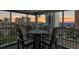 Balcony seating offers beautiful sunset ocean views and a relaxing space to unwind at 2700 S Ocean Blvd. # A-3, North Myrtle Beach, SC 29582